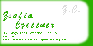 zsofia czettner business card
